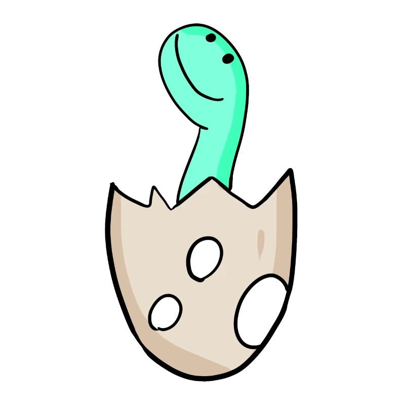 Dinosaur Egg Dino Motif
