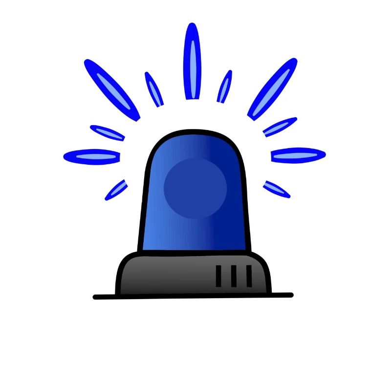 Blue light siren