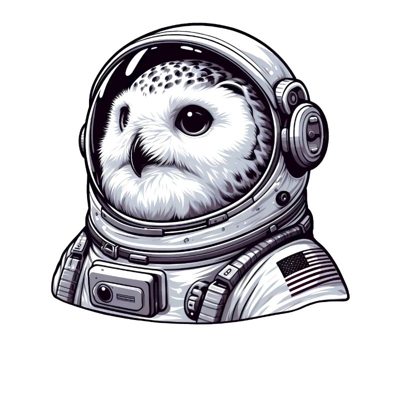 Harfang des neiges astronaute aventure spatiale