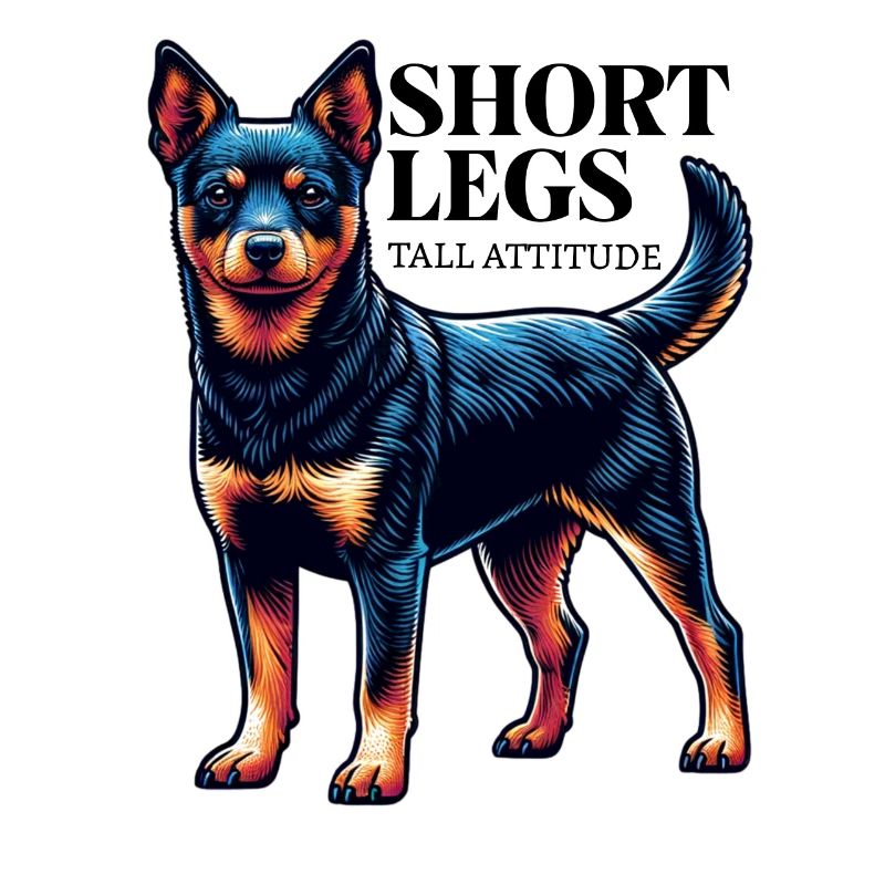 Lancashire Heeler kurze Beine Spruch Geschenkidee