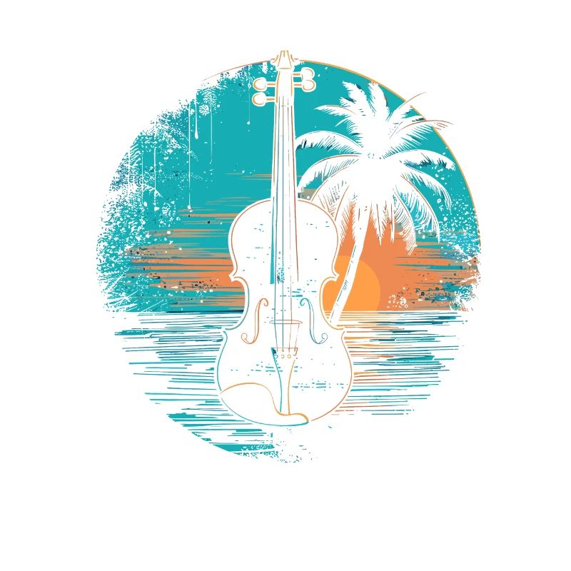 Violin Sunset