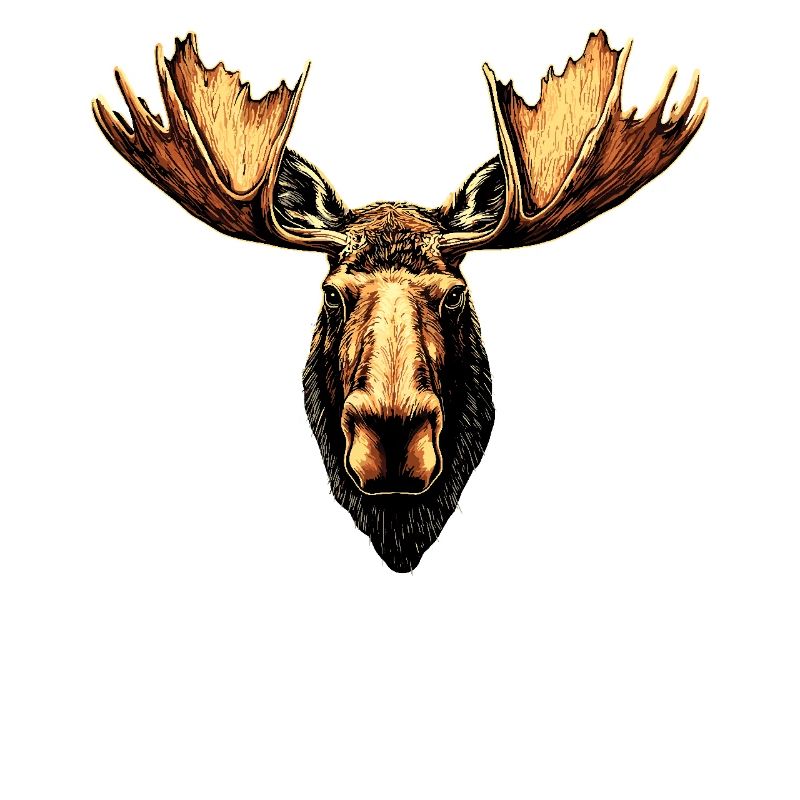 Elch Moose Elchbulle Geweih Hirsch Wilde Elche