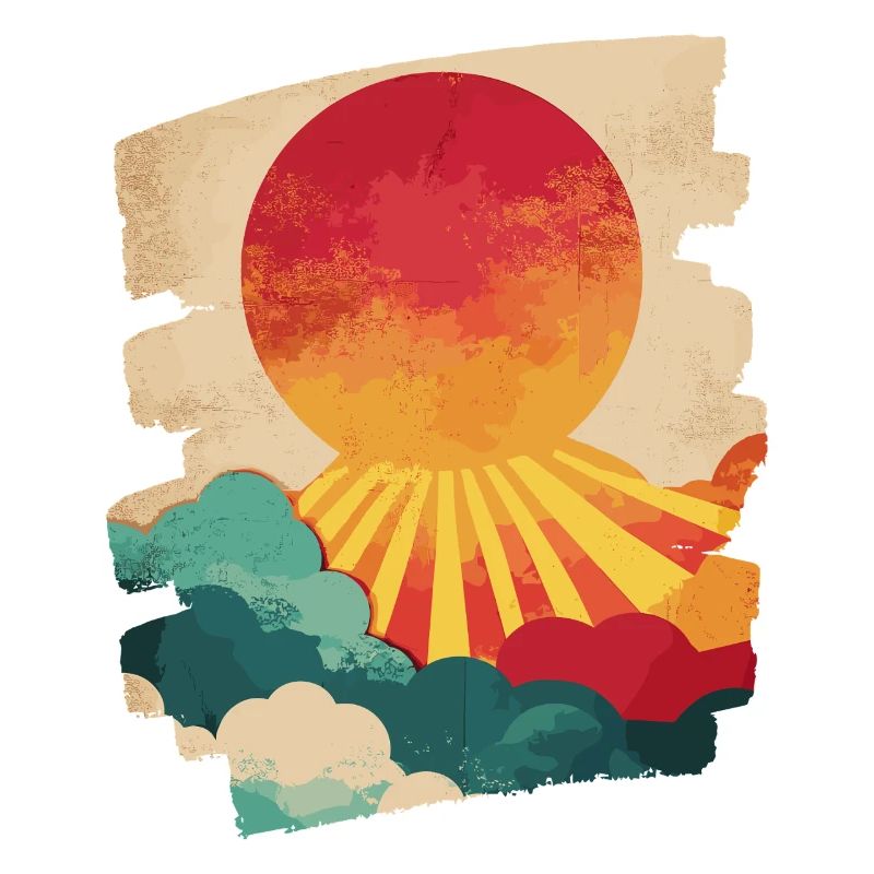 Summer Palm Tree Sunset