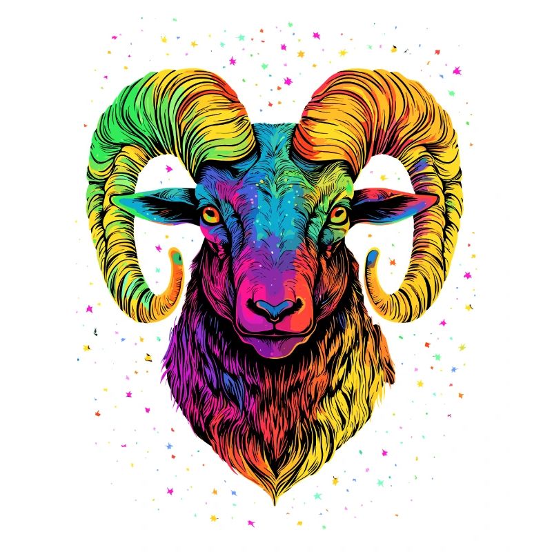 Widder Mufflon Aries Wilde Schafe Männliches Schaf