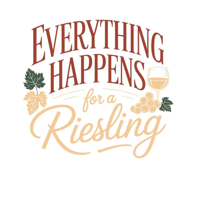 Wein Weintrinker Everything Happens For A Riesling