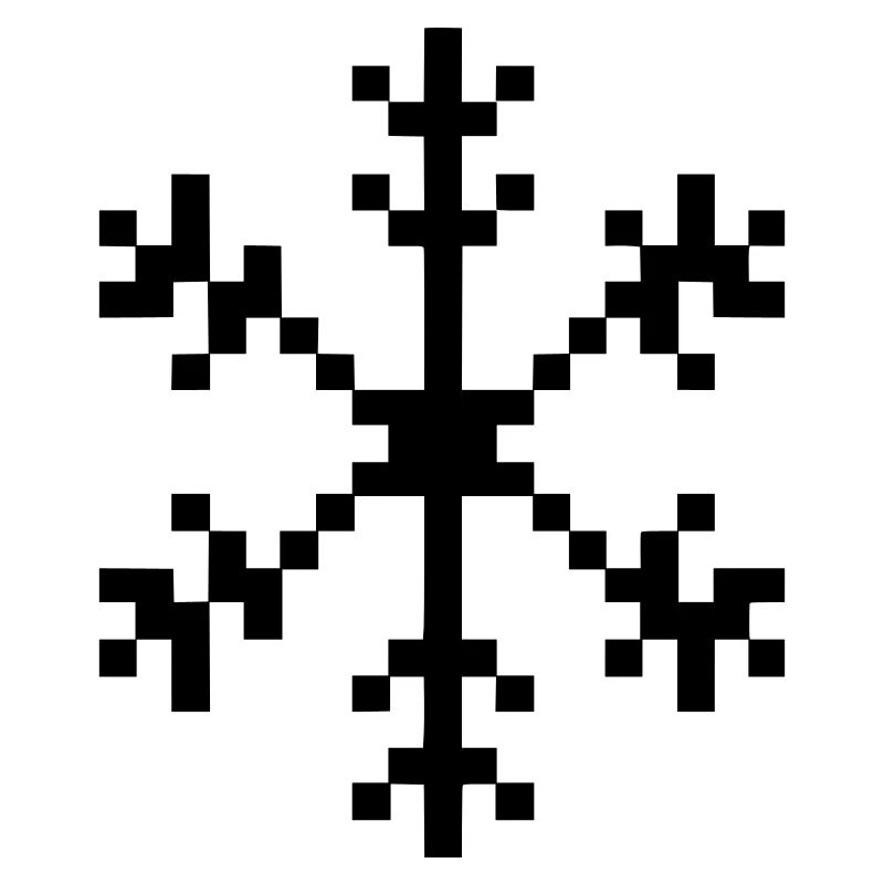 Snowflake pixel art