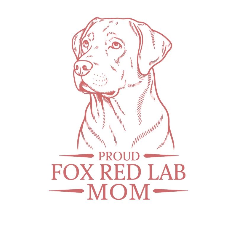 Proud Fox Red Lab Mom