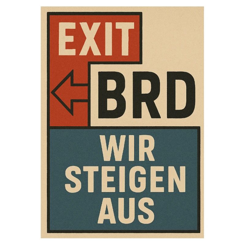 Affiche de protestation vintage Bloc Typographie