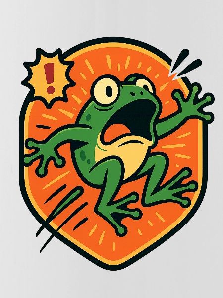 Panic Frog badge