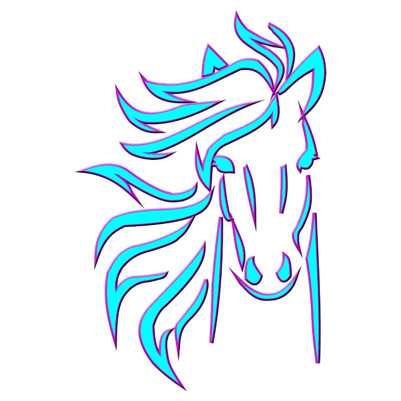 Cheval bleu
