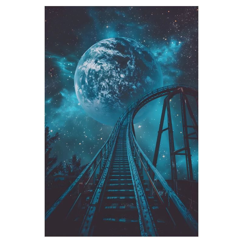 Earth, Roller Coaster, World, Planet, Space, Galaxy