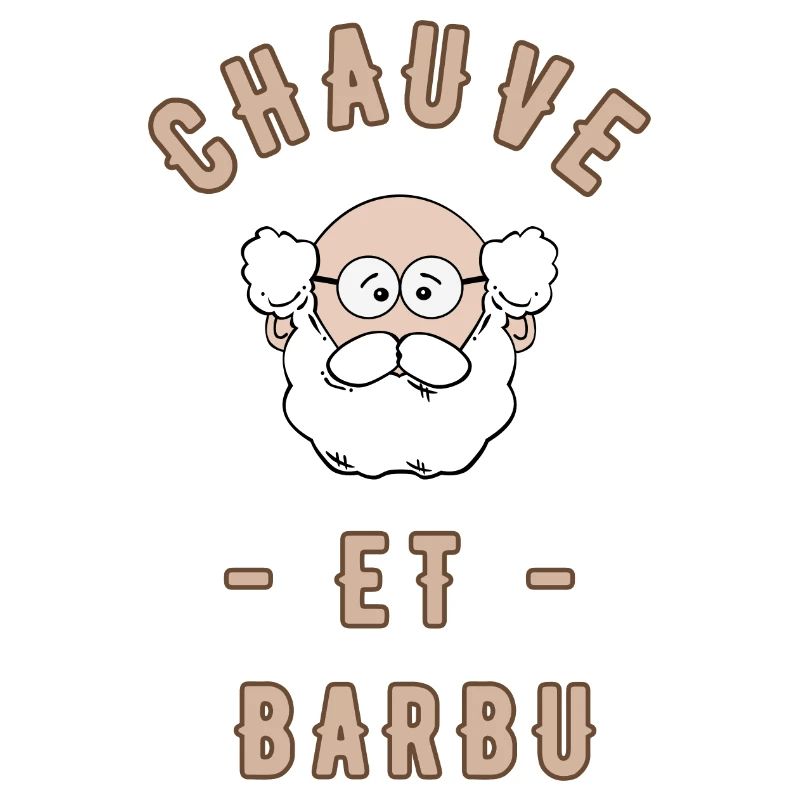 Bald and bearded