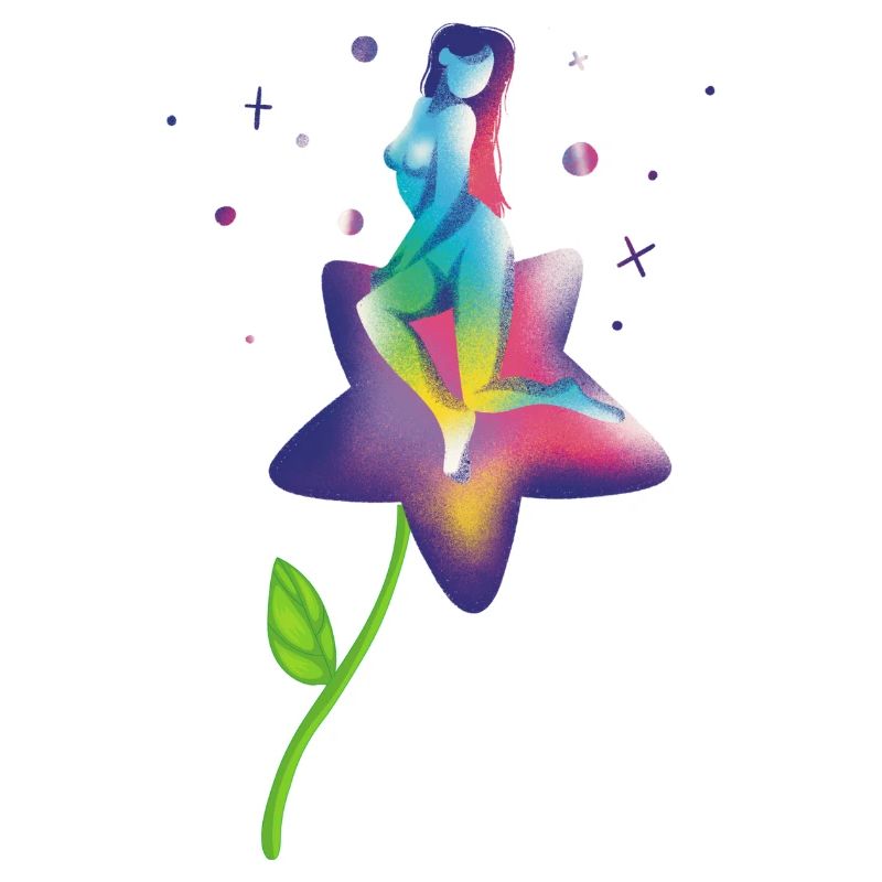 Rainbow Star Bloom