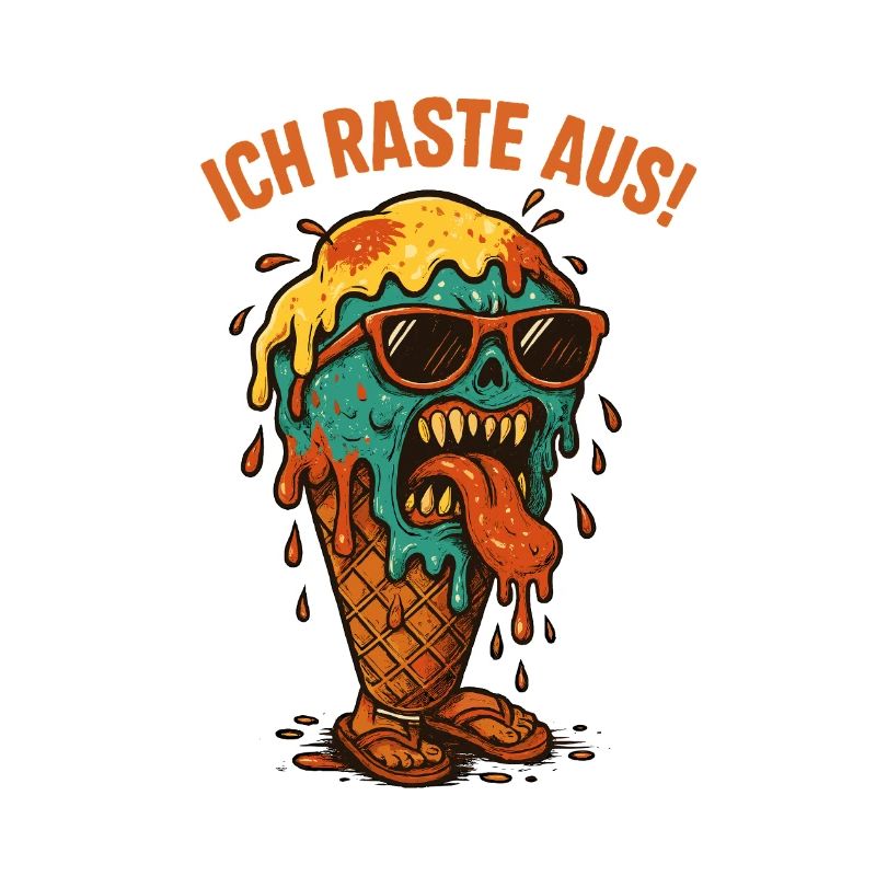 Schmelzendes Eisgesicht