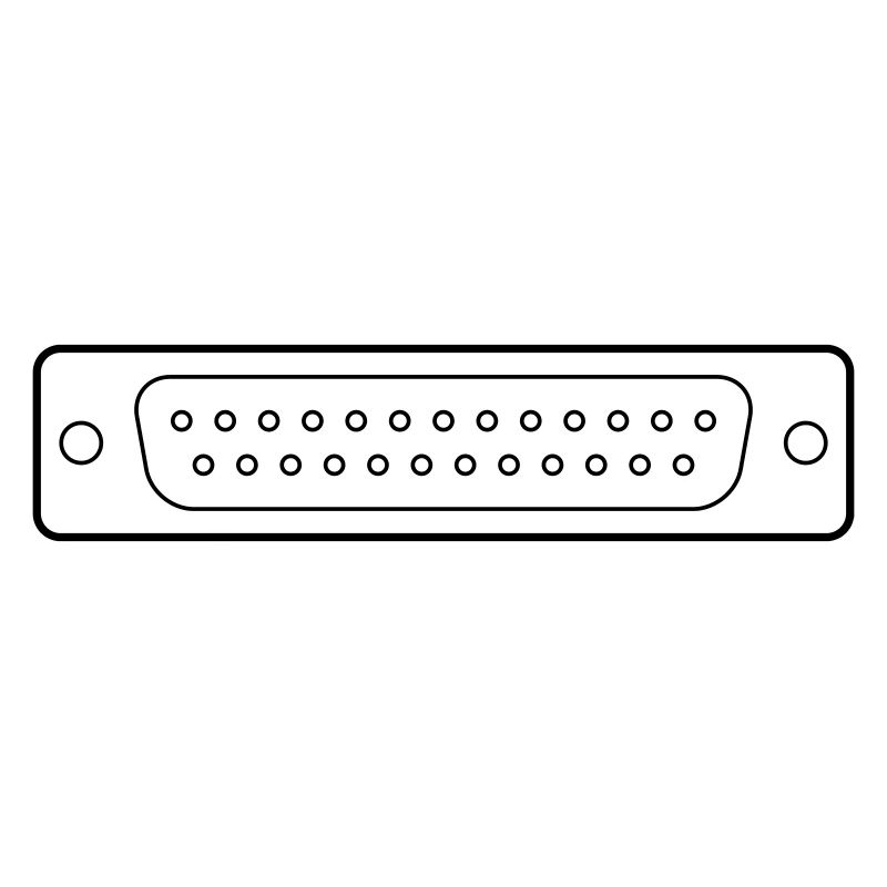 DB 25 Connector Parallel, Drucker