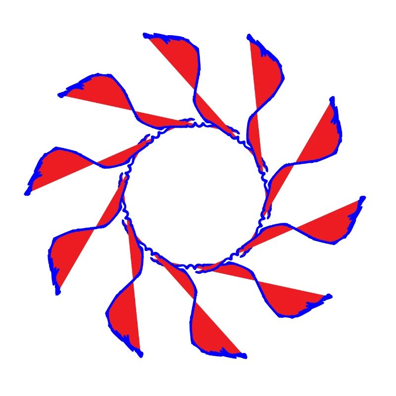 Pinwheel, Flower, Random Pattern Gyroscopic