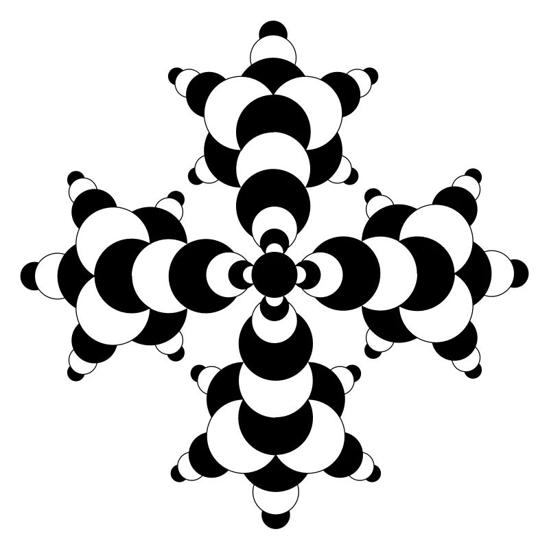Fractal Molecule Crop Circle