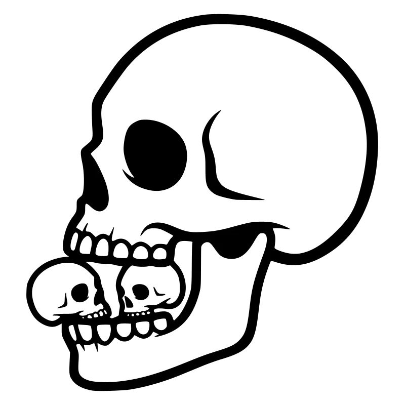 Makaberer Totenkopf | Horror Design