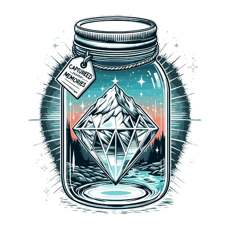 Diamant Eisberg im Einmachglas
