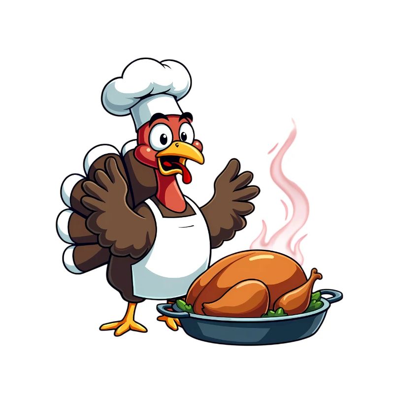 Cuisinier de dinde de Thanksgiving