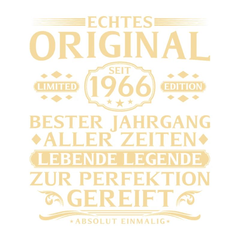 60. Geburtstag Echtes Original seit 1966