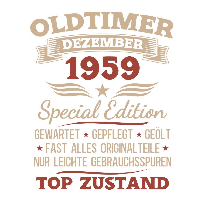 66. Geburtstag Geschenk Oldtimer Dezember 1959