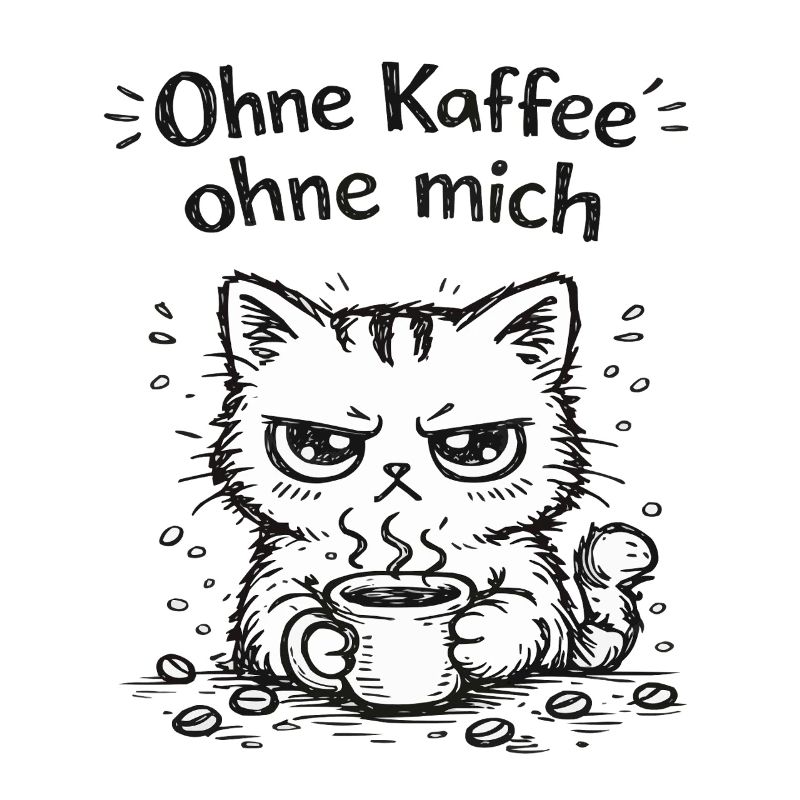 Grimace de café de chat