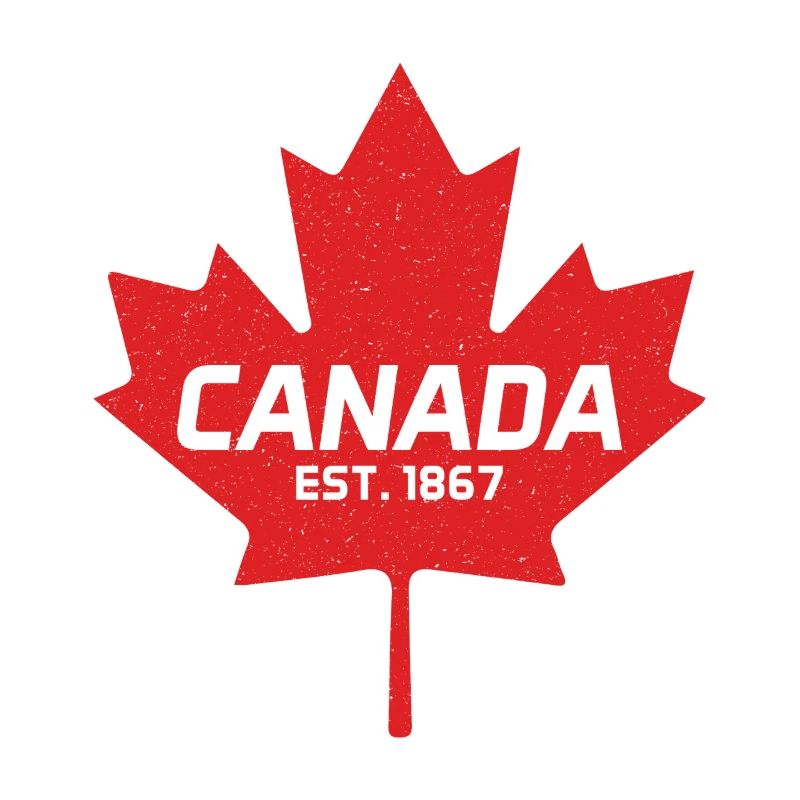 Canada Est 1867 Vintage Canada Maple Leaf