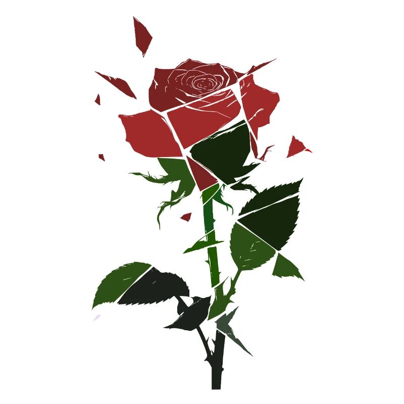 Broken Rose Blossom