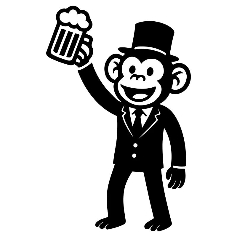 Affe Bachelor Party Bier