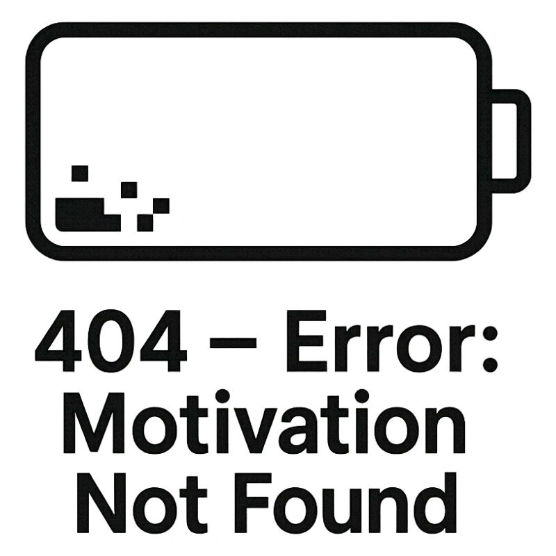 Error 404 Motivation Not Found