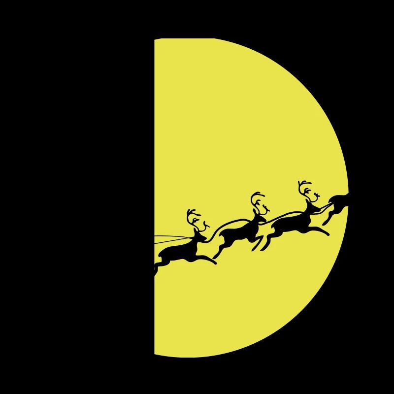 Santa in a Full Moon
