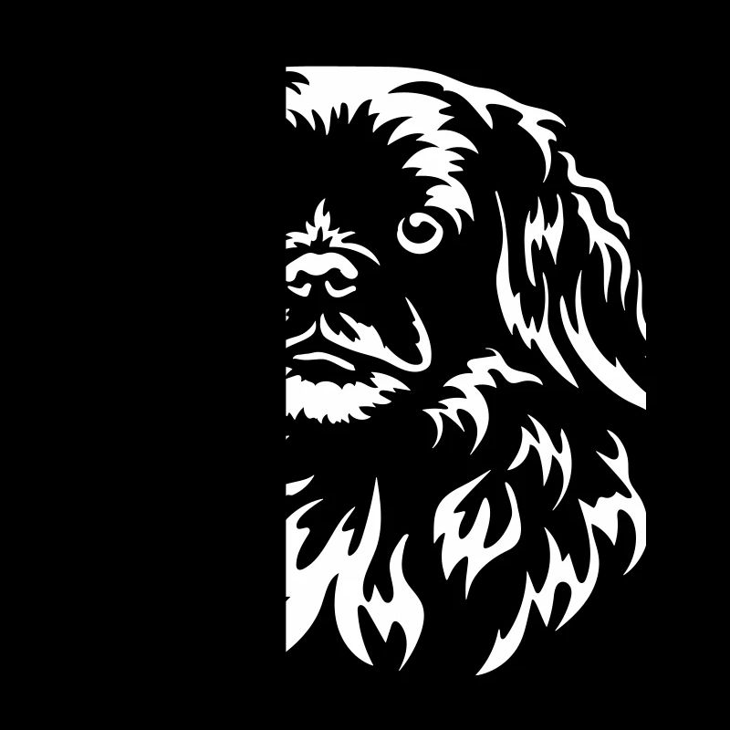 Tibet Spaniel Kopf "BlackEdition"
