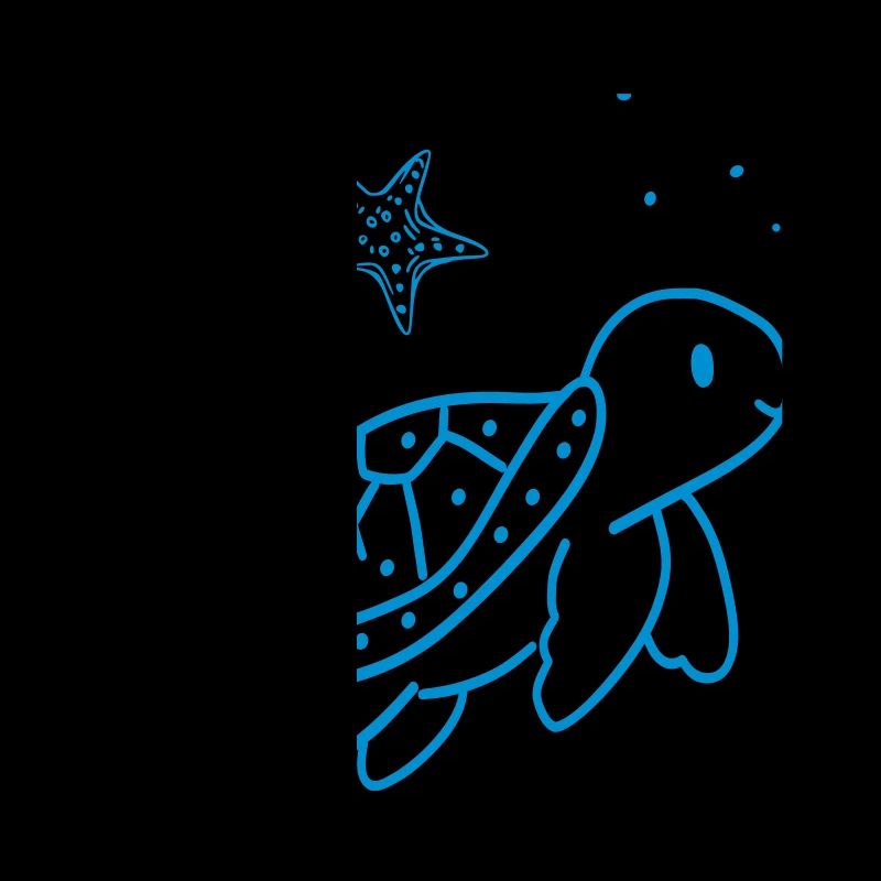 Gribouillis d’Animaux de Mer Bleus