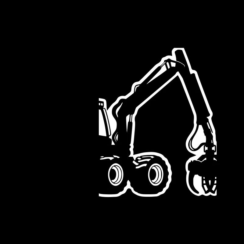 Silhouette de moissonneuse