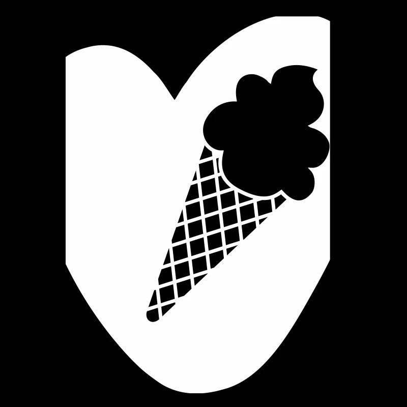 Herz Eis Sommer Waffel naschen Sweets lecker Liebe
