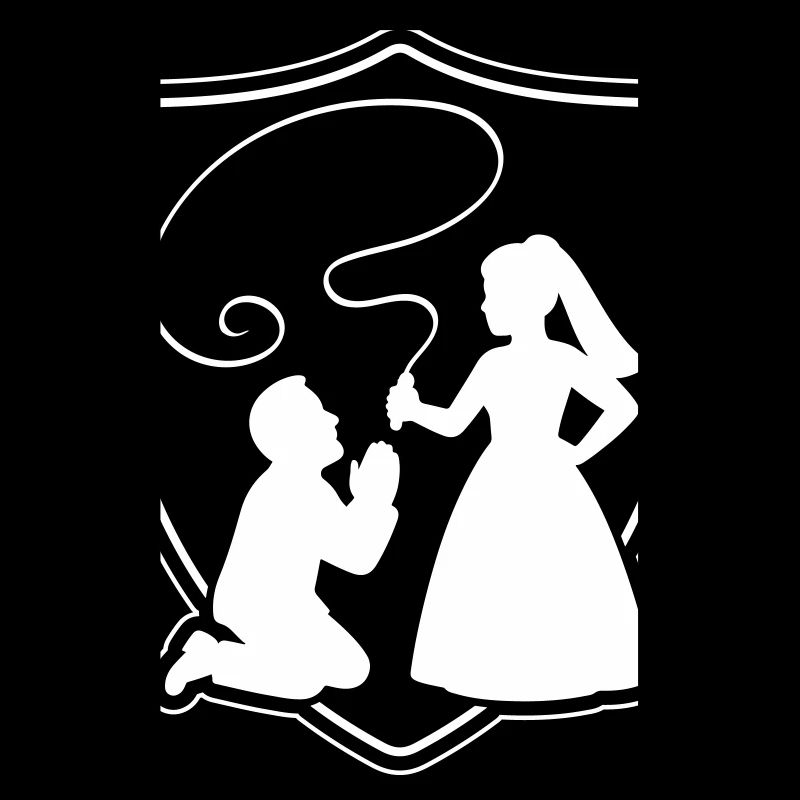 Hochzeit Brautpaar Ehepaar Silhouette