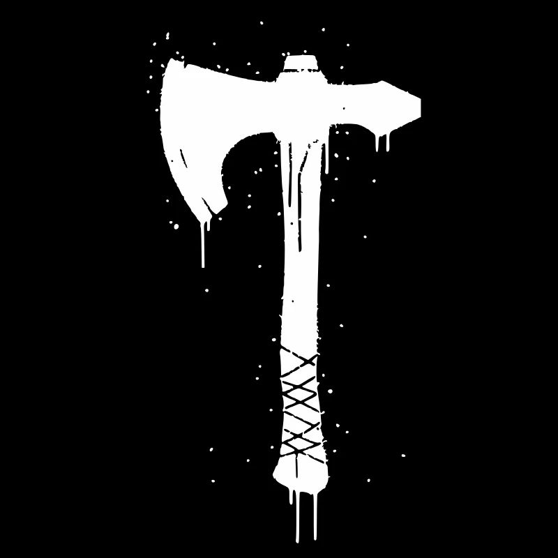 Viking Axe Graffiti Weapon Vector