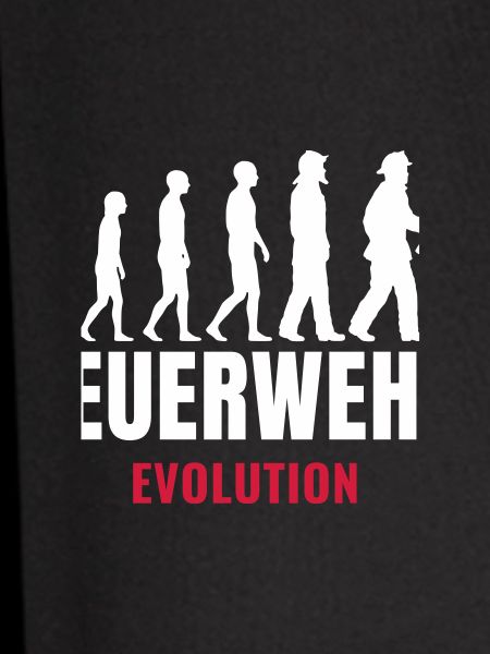 Feuerwehr Evolution Feuerwehrmann lustiger Spruch