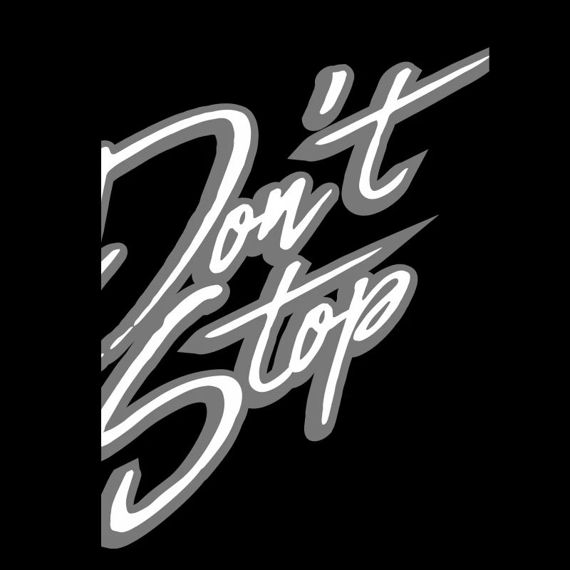 don t stop contour text logo races do not stop