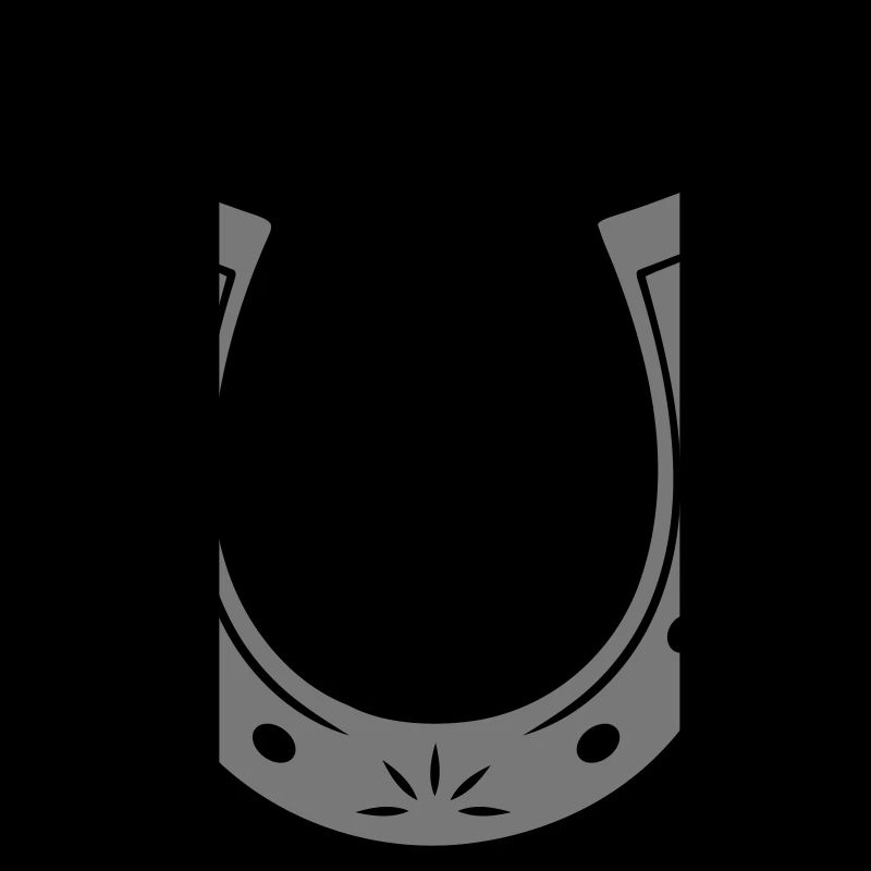 Fer à cheval avec fleur et lune - Lucky Design