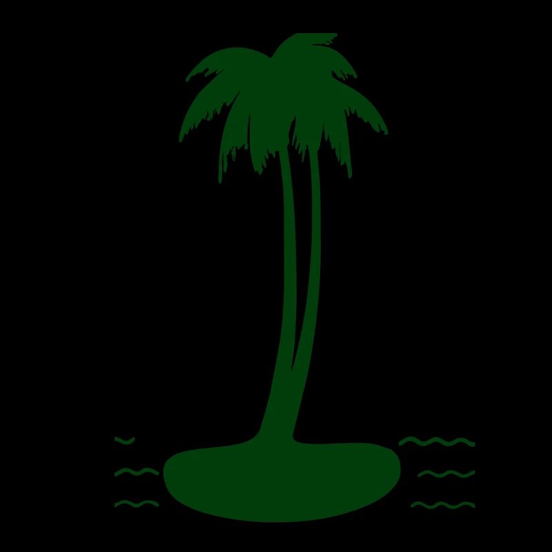 Palmeninsel Silhouette