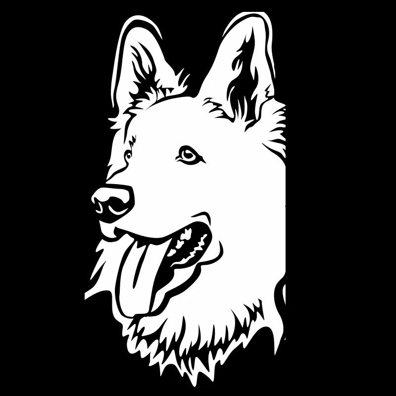 Swiss Shepherd Head "Black Edition"