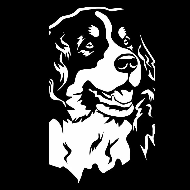 Berner Sennenhund Kopf "Black Edition"