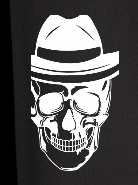 Skull with sunglasses