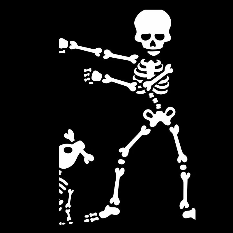 Flossing floss like a boss skeleton dog dance