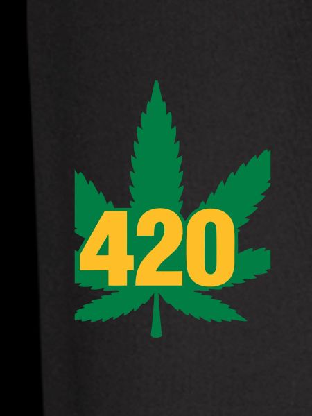 420 Cannabis Leaf Emblem