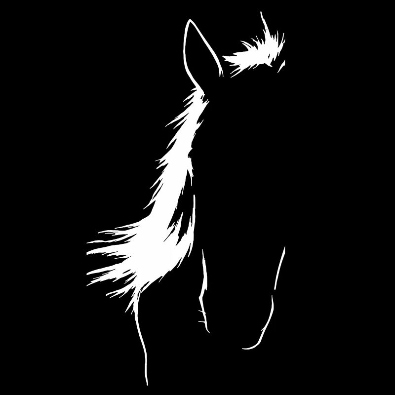 Elegante Pferdesilhouette Kunst