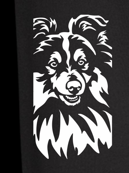 Sheltie Head "Black Edition"