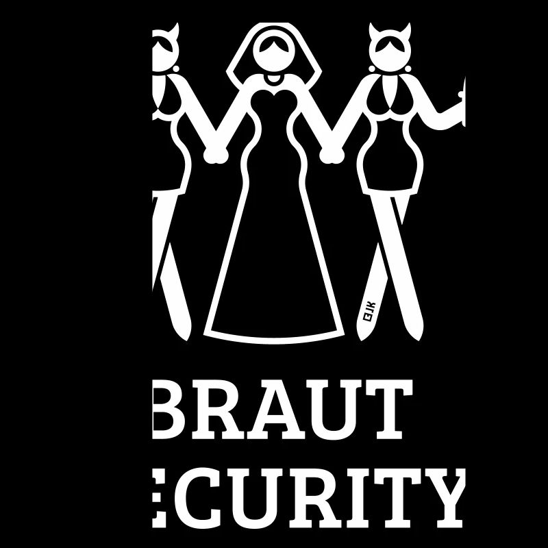 Braut Security (JGA Polterabend Peitsche / White)